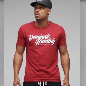 Barbell Brigade Dominate Humbly Red Shirt